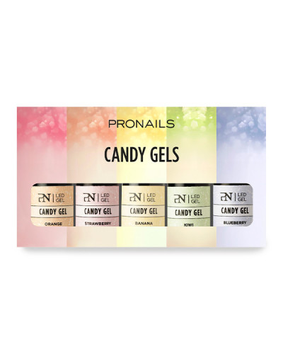 Gels de Couleur Coffret Candy Gels ProNails 5x8ml