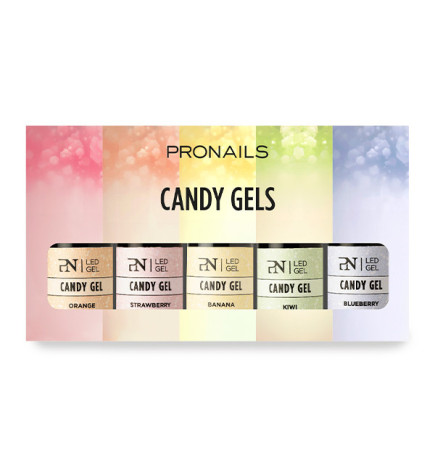 Gels de Couleur Coffret Candy Gels ProNails 5x8ml