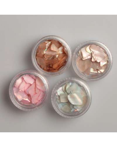 PN DECOR SEASHELL FLAKES - 4 COLOURS