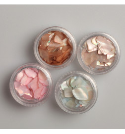 PN DECOR SEASHELL FLAKES - 4 COLOURS