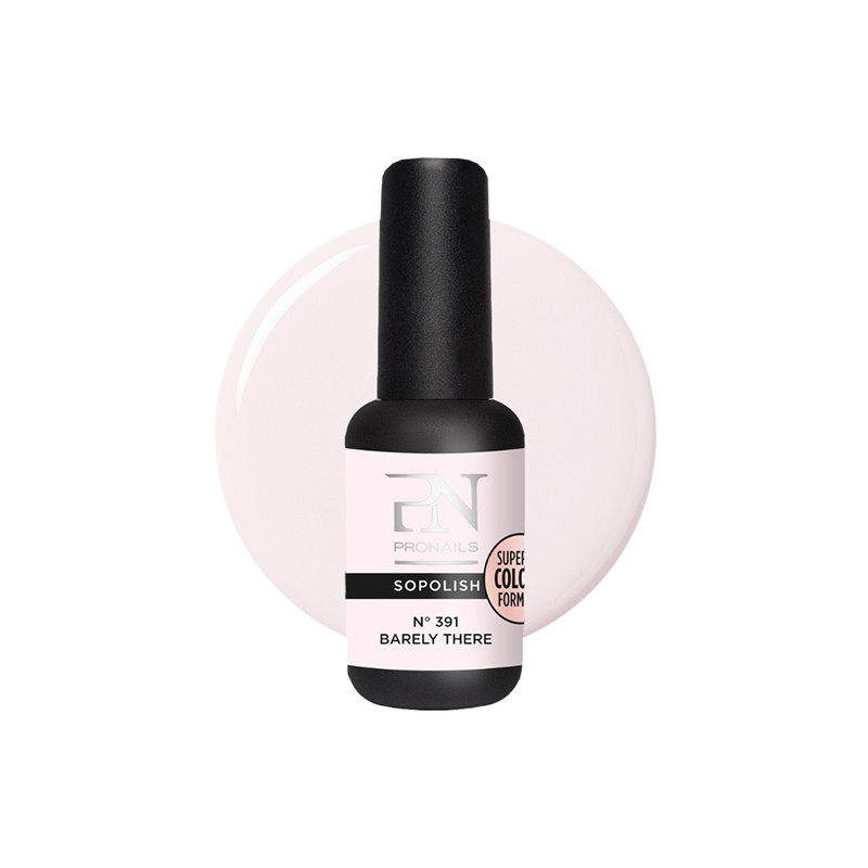 Vernis Semi-Permanent Sopolish N° 391 Barely There ProNails 8ml Vernis Semi-Permanent Sopolish N° 391 Barely There ProNails 8ml