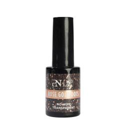 PN NAIL ART TOPCOAT ROSE GOLD DOTS 10ML
