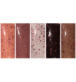 PN NAIL ART TOPCOAT ROSE GOLD DOTS 10ML