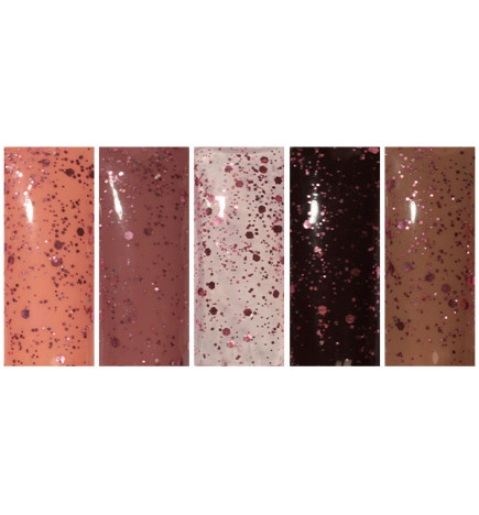 PN NAIL ART TOPCOAT ROSE GOLD DOTS 10ML