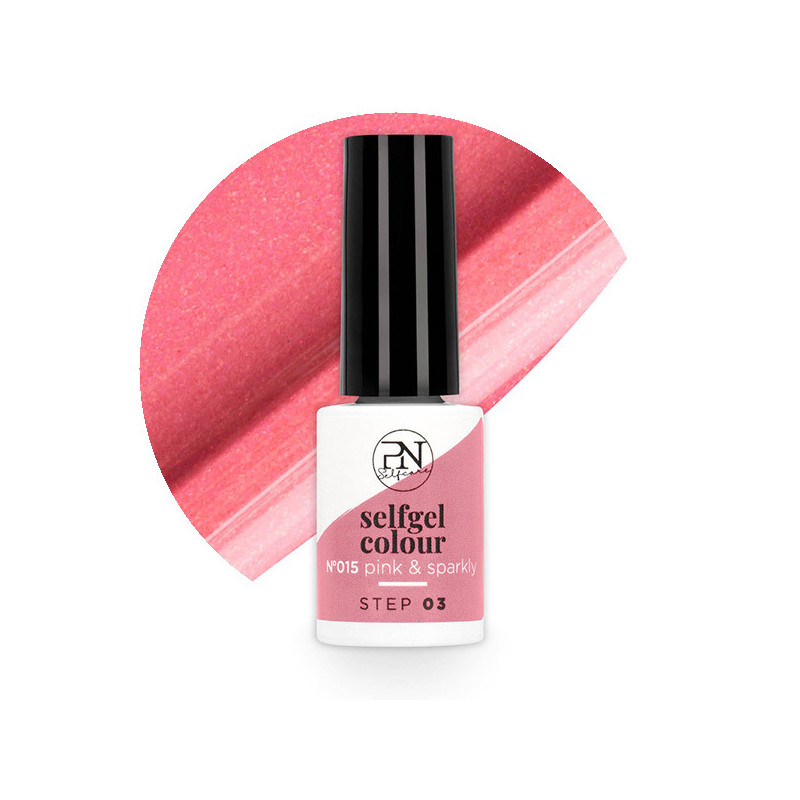 Vernis Semi-Permanent Selfgel 15 Pink and Sparkly PN Selfcare 6ml Vernis Semi-Permanent Selfgel 15 Pink and Sparkly PN Selfcare 6ml
