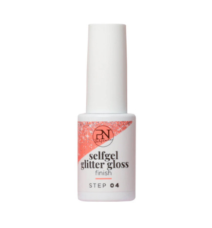 Vernis Semi-Permanent Selfgel Glitter Gloss Finition Paillettes PN Selfcare 6ml