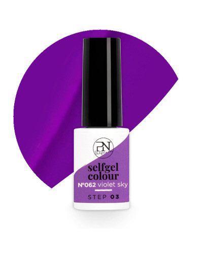 Vernis Semi-Permanent Selfgel 62 Violet Sky PN Selfcare 6ml