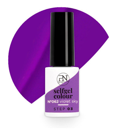 Vernis Semi-Permanent Selfgel 62 Violet Sky PN Selfcare 6ml
