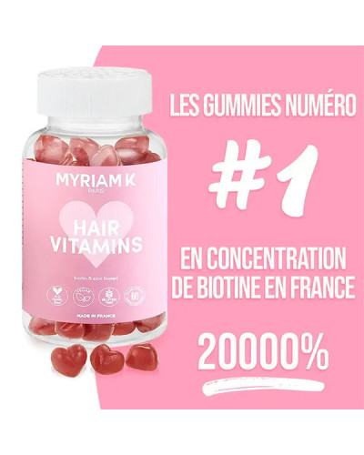 Love Gummies Vitamines Cheveux Myriam K Boite de 60