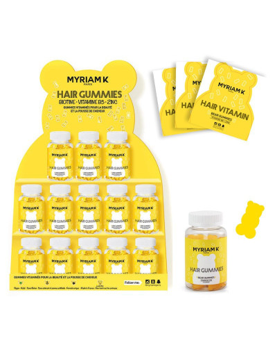 Présentoir Hair Gummies MyriamK X12