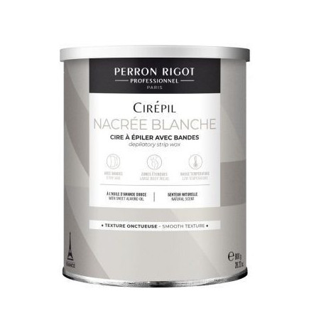 Cire à Épiler Nacrée Blanche Jetable Avec Bandes800g