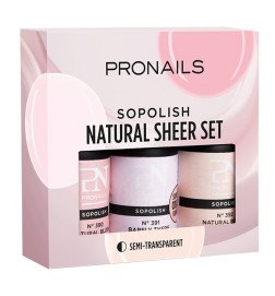PN SOPOLISH PAK DE 3 NATURAL SHEER-