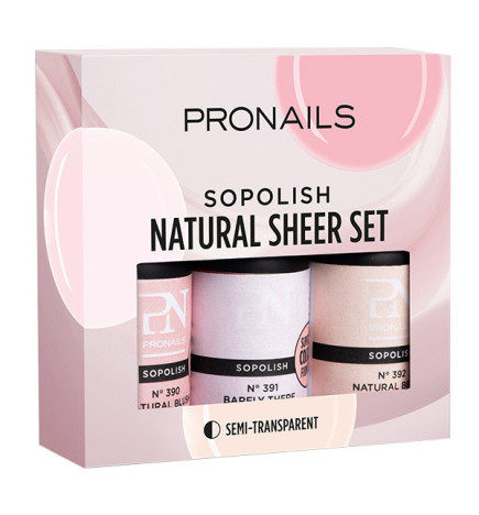PN SOPOLISH PAK DE 3 NATURAL SHEER-