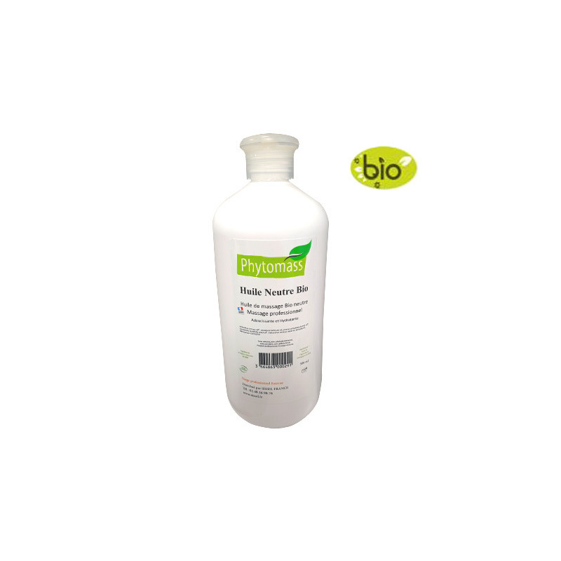 Huile de Massage Neutre Bio - 500ml Huile de Massage Neutre Bio - 500ml