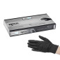Gants black satin Taille L - 7 1/2