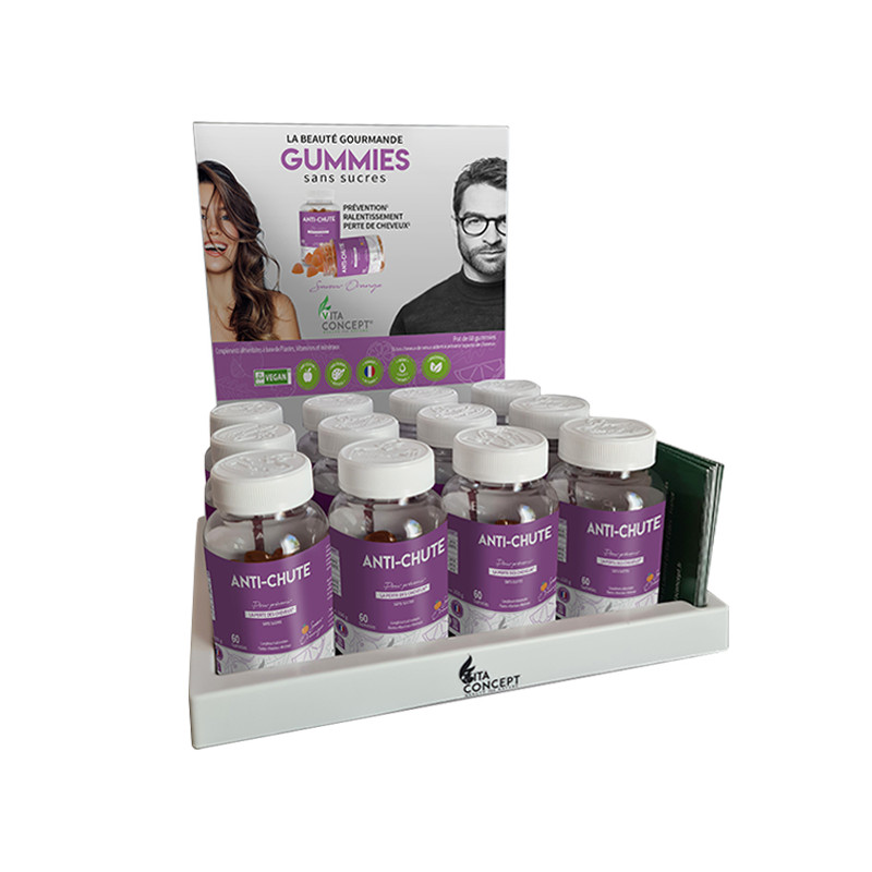 Présentoir Gummies Anti-Chute Sans Sucres Vita Concept x12+1