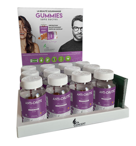 Présentoir Gummies Anti-Chute Sans Sucres Vita Concept x12+1