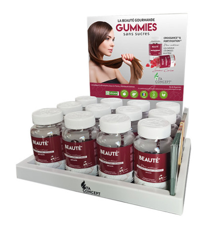 Présentoir Gummies Beauté Sans Sucres Vita Concept x12+1