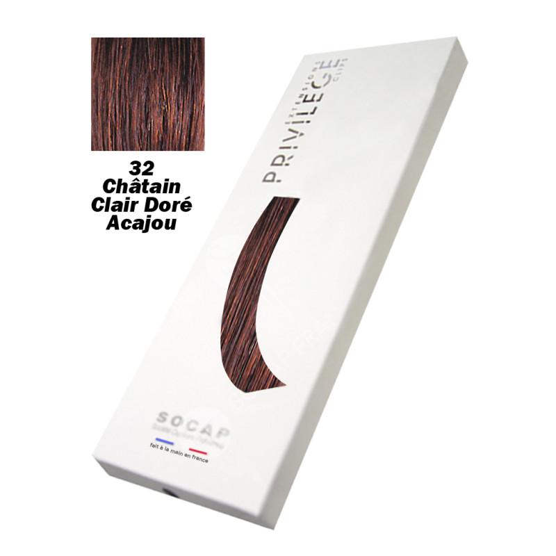 Extensions à Clips 3 Bandes Pack Privilège tête entière N°32