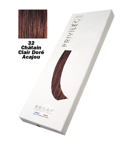 Extensions à Clips 3 Bandes Pack Privilège tête entière N°32