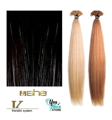 Extensions Naturelles Lisses Kératine System N°1B