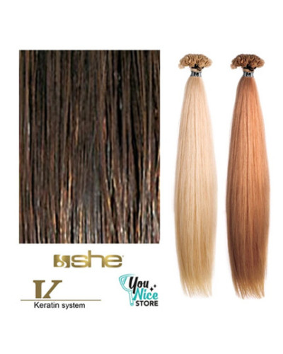 Extensions Naturelles Lisses Kératine System N°8