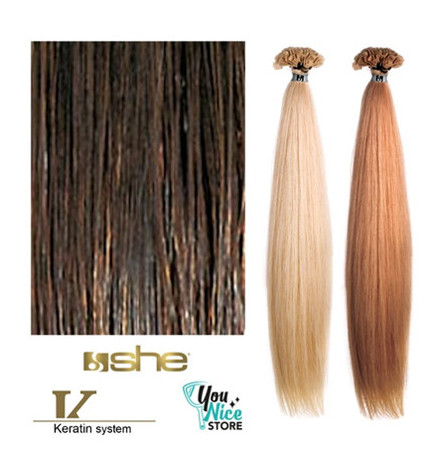 Extensions Naturelles Lisses Kératine System N°8