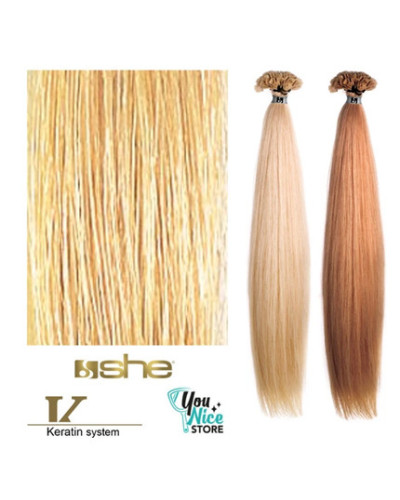 Extensions Kératine Mèches Cheveux Naturelles Lisses N°20