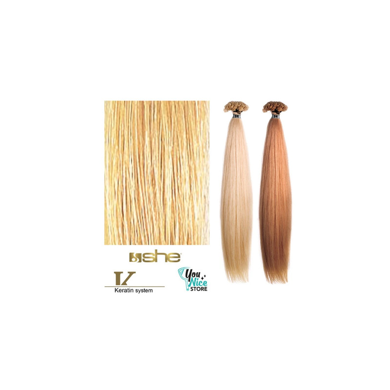 Extensions Kératine Mèches Cheveux Naturelles Lisses N°20