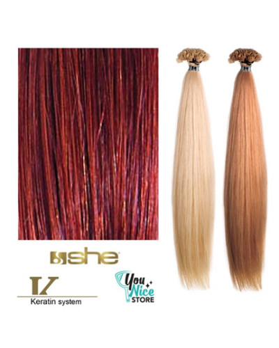 Extensions Naturelles Lisses Kératine System N°130