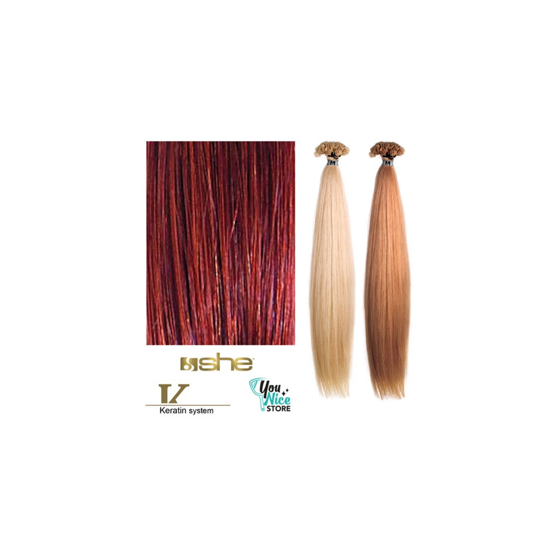 Extensions Naturelles Lisses Kératine System N°130