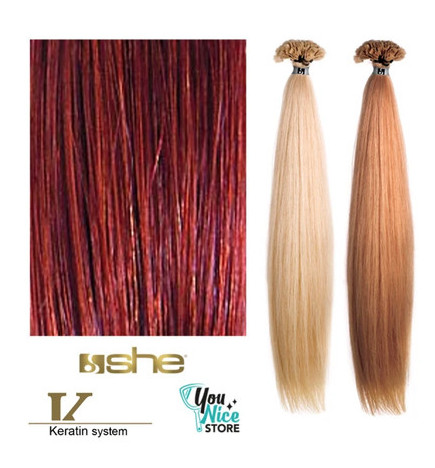 Extensions Naturelles Lisses Kératine System N°130