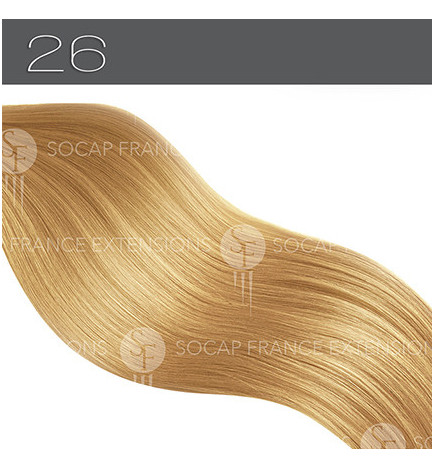 Mèches Cheveux Naturels PREMIUM N°26 Blond Très Clair Doré