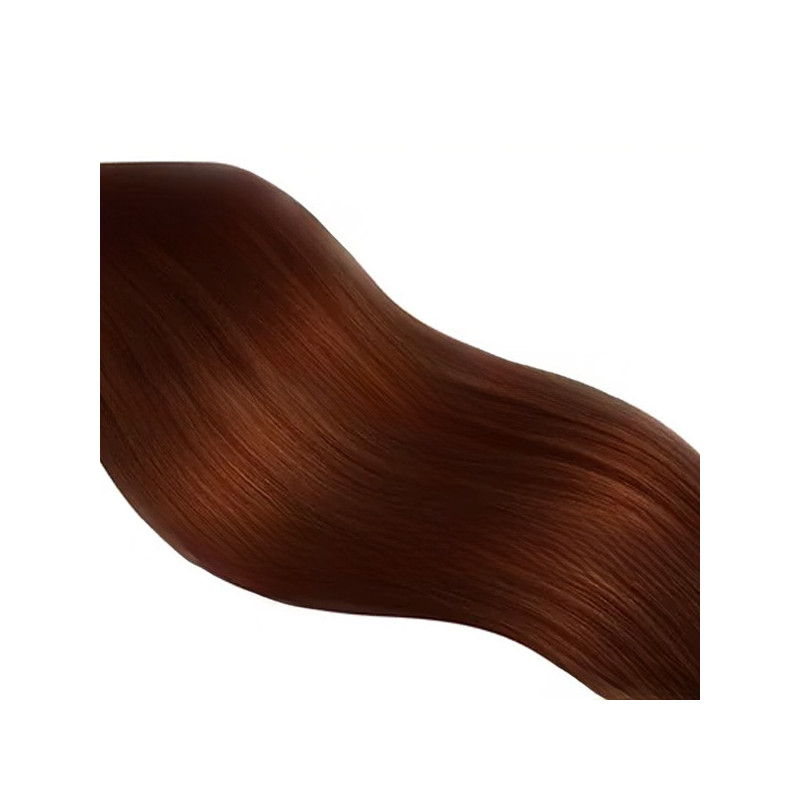 Mèches Cheveux Naturels Premium N°32 Chatain Cuivré Acajou IntenseSoCap