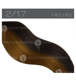 Mèches Cheveux Naturelles Premium N°2/17SoCap