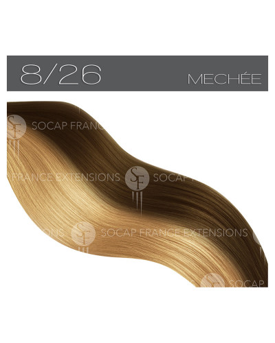 Mèches Cheveux Naturelles Premium N°8/26SoCap
