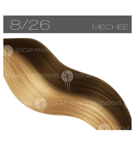 Mèches Cheveux Naturelles Premium N°8/26SoCap