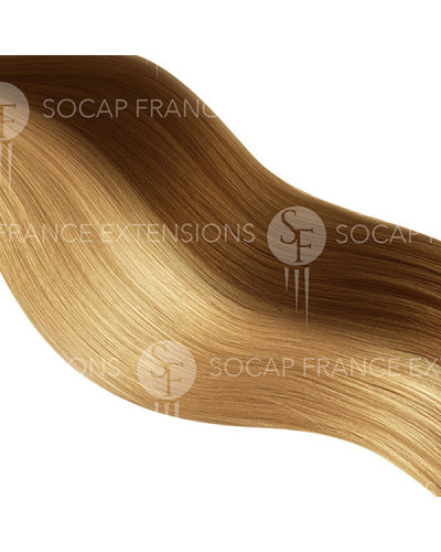 Extention Adhésive Soft Hair N°12/26 blond foncé doré/blond très clair doré x10 Socap