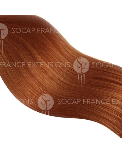 Extention Adhésive Soft Hair N°130 blond cuivré acajou x10 Socap