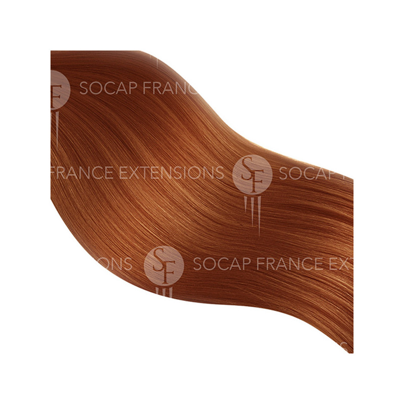 Extention Adhésive Soft Hair N°130 Blond Cuivré Acajou x10