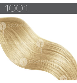 Mèches Cheveux Naturels PREMIUM N°1001 Blond Très Clair NacréSoCap
