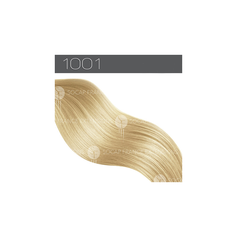 Mèches Cheveux Naturels PREMIUM N°1001 Blond Très Clair NacréSoCap Mèches Cheveux Naturels PREMIUM N°1001 Blond Très Clair NacréSoCap
