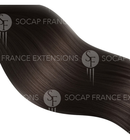 Extention Adhésive Soft Hair N°N°2 châtain foncé x10 Socap