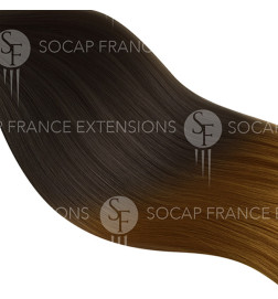 Extention Adhésive Soft Hair  N°4/14 châtain clair/blond doré  x10 Socap