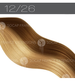 Mèches Cheveux Naturels PREMIUM N°12/26 BicoloreSoCap