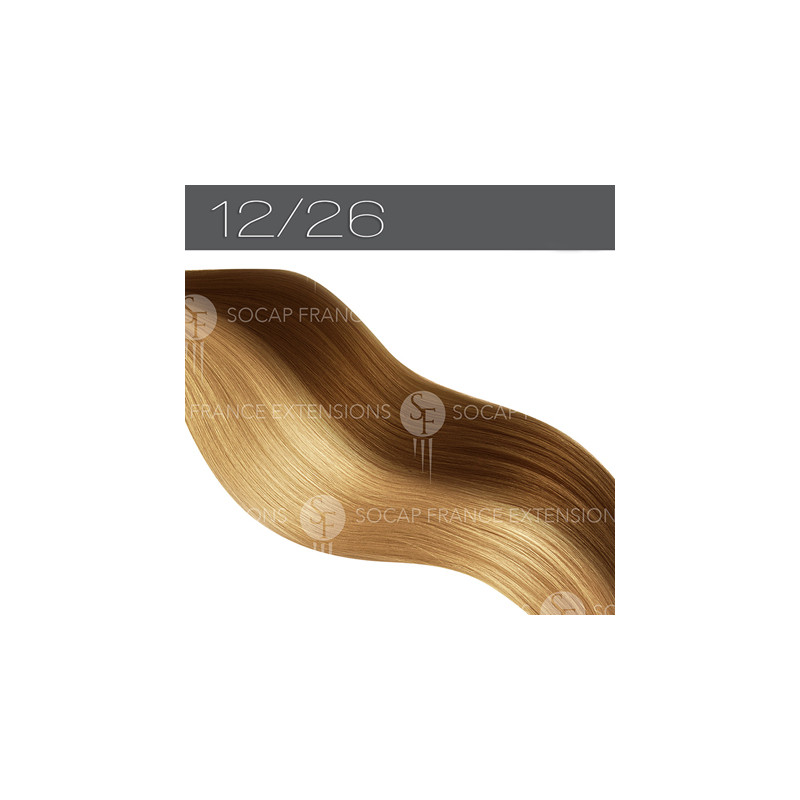 Mèches Cheveux Naturels PREMIUM N°12/26 BicoloreSoCap