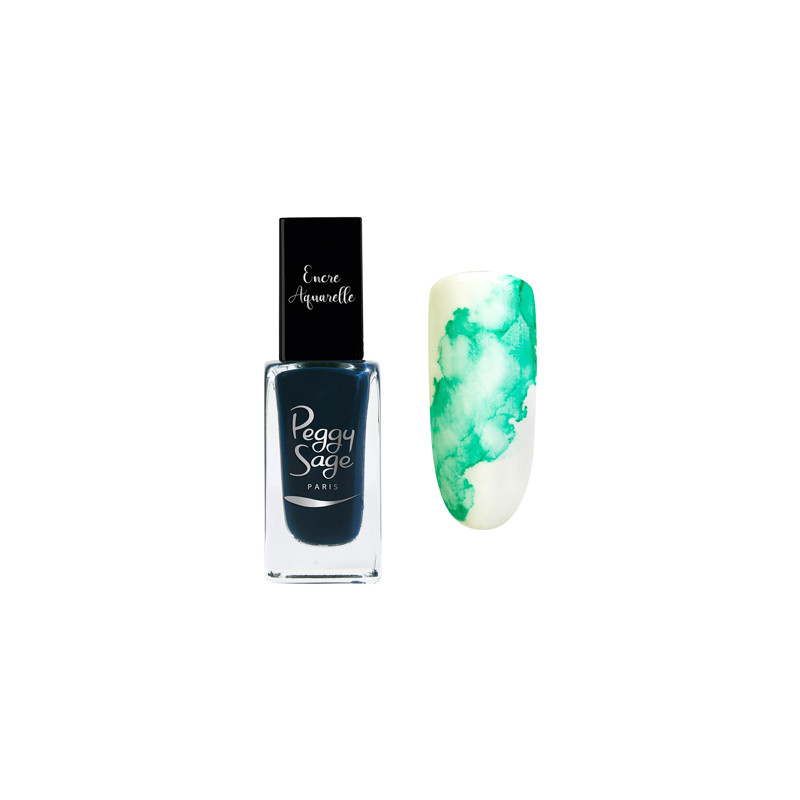 Encre Aquarelle pour Ongles Green Peggy Sage 10ml