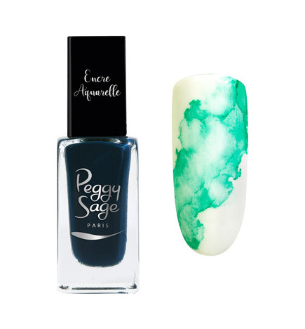 Encre Aquarelle pour Ongles Green Peggy Sage 10ml