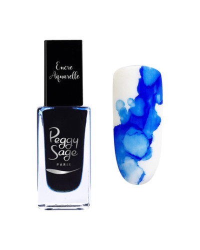 Encre Aquarelle pour Ongles Blue Peggy Sage 10ml