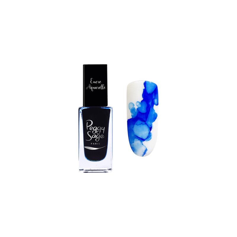 Encre Aquarelle pour Ongles Blue Peggy Sage 10ml